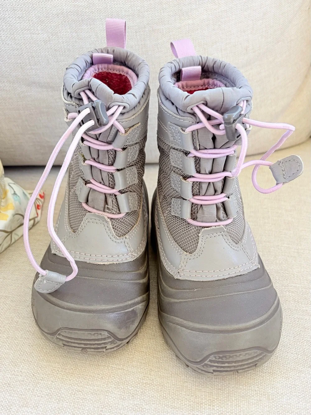 The North Face Alpenglow Boots Girls‎ Gray/Purple Size 11